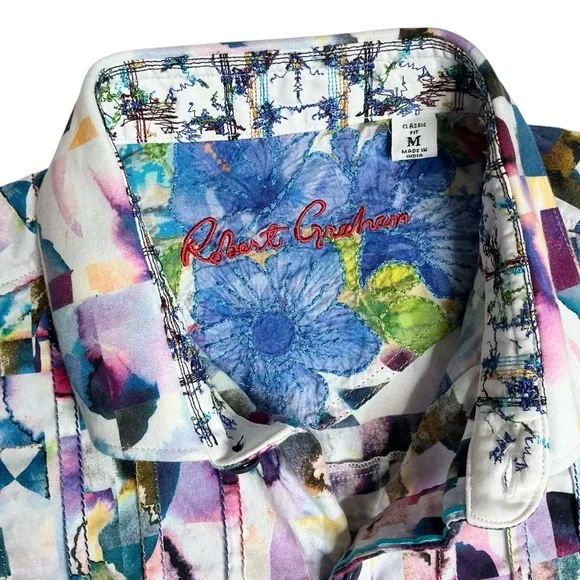 Robert Graham Magical Island Color Splash Button Down Shirt